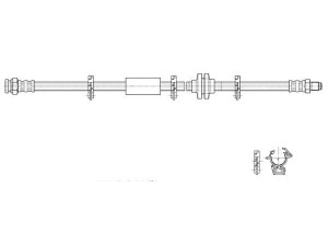 CEF 517072 stabdžių žarnelė 
 Stabdžių sistema -> Stabdžių žarnelės
0060546646, 0060564766, 164203208100