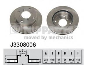 NIPPARTS J3308006 stabdžių diskas 
 Stabdžių sistema -> Diskinis stabdys -> Stabdžių diskas
91172987, 55311-60B20, 55311-60B30