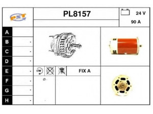 SNRA PL8157 kintamosios srovės generatorius