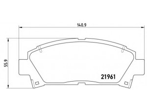 BREMBO P 83 028 stabdžių trinkelių rinkinys, diskinis stabdys 
 Techninės priežiūros dalys -> Papildomas remontas
0446512160, 0446517050, 0446520510