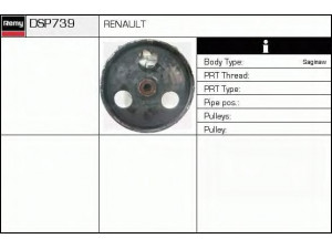DELCO REMY DSP739 hidraulinis siurblys, vairo sistema 
 Vairavimas -> Vairo pavara/siurblys