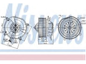 NISSENS 87103 vidaus pūtiklis 
 Šildymas / vėdinimas -> Orpūtė/dalys
2118300408, 2118300908, A2118300408