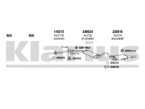 KLARIUS 940373E išmetimo sistema 
 Išmetimo sistema -> Išmetimo sistema, visa