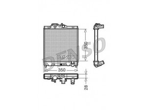 DENSO DRM40004 radiatorius, variklio aušinimas 
 Aušinimo sistema -> Radiatorius/alyvos aušintuvas -> Radiatorius/dalys
19010P30G01, 19010P30G02, 19010P30J01