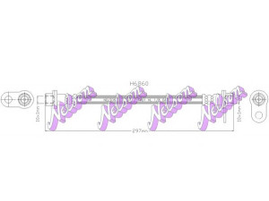 Brovex-Nelson H6860 stabdžių žarnelė 
 Stabdžių sistema -> Stabdžių žarnelės
4806J2, 4650A244, 4806J2