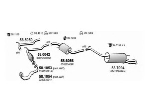 ASSO ART3843 išmetimo sistema 
 Išmetimo sistema -> Išmetimo sistema, visa