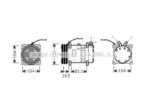 AVA QUALITY COOLING UVK048 kompresorius, oro kondicionierius