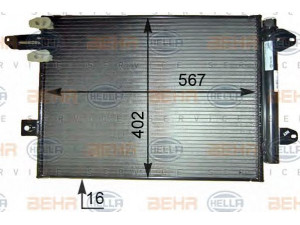 HELLA 8FC 351 343-461 kondensatorius, oro kondicionierius 
 Oro kondicionavimas -> Kondensatorius
8J0 820 411 B
