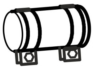 FENNO P8756 vamzdžių sujungimas, išmetimo sistema 
 Išmetimo sistema -> Surinkimo dalys -> Atskiros surinkimo dalys -> Gnybtas