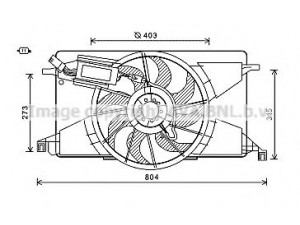 AVA QUALITY COOLING FD7565 ventiliatorius, radiatoriaus 
 Aušinimo sistema -> Oro aušinimas
1690949, 1740023, 8V618C607FB, 8V618C607FC