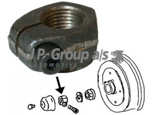 JP GROUP 8163450176 veržlė, pasukamasis kakliukas 
 Ašies montavimas/vairavimo mechanizmas/ratai -> Rato stebulė/montavimas -> Pasukamasis kakliukas
131405669
