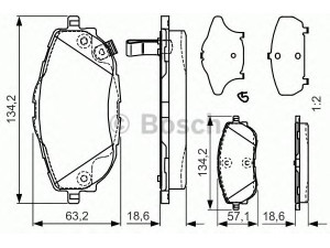 BOSCH 0 986 TB3 213 stabdžių trinkelių rinkinys, diskinis stabdys 
 Techninės priežiūros dalys -> Papildomas remontas
04465 02390