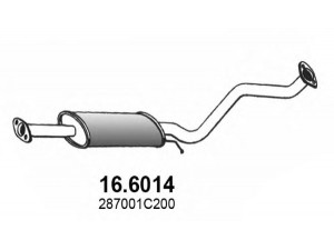 ASSO 16.6014 vidurinis duslintuvas 
 Išmetimo sistema -> Duslintuvas
287001C200