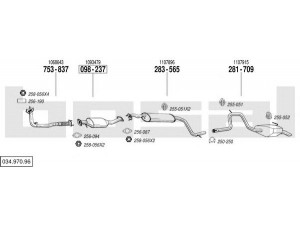 BOSAL 034.970.96 išmetimo sistema 
 Išmetimo sistema -> Išmetimo sistema, visa