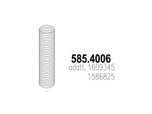 ASSO 585.4006 lanksti žarna, išmetimo sistema 
 Išmetimo sistema -> Išmetimo vamzdžiai
1586825, 1609345