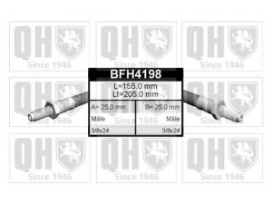 QUINTON HAZELL BFH4198 stabdžių žarnelė 
 Stabdžių sistema -> Stabdžių žarnelės
FBH 6540, 77 103 996, GBH 250