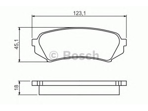 BOSCH 0 986 424 641 stabdžių trinkelių rinkinys, diskinis stabdys 
 Techninės priežiūros dalys -> Papildomas remontas
04466 60030, 04466 60070, 446660030