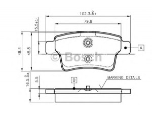 BOSCH 0 986 TB2 980 stabdžių trinkelių rinkinys, diskinis stabdys 
 Techninės priežiūros dalys -> Papildomas remontas
4253 71, 4254 16, 4254 32