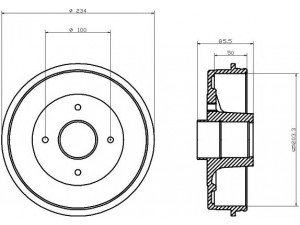HELLA PAGID 8DT 355 300-241 stabdžių būgnas 
 Stabdžių sistema -> Būgninis stabdys -> Stabdžių būgnas
7700820816, 7700840711