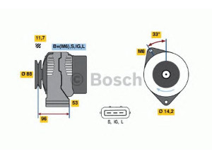 BOSCH 0 123 325 008 kintamosios srovės generatorius 
 Elektros įranga -> Kint. sr. generatorius/dalys -> Kintamosios srovės generatorius
27060 0B010