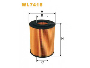 WIX FILTERS WL7416 alyvos filtras 
 Filtrai -> Alyvos filtras
05175571AA, K05175571AA, K71775177