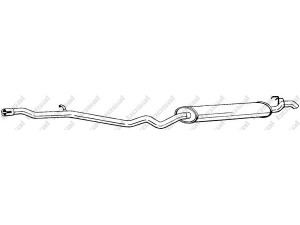 BOSAL 287-387 galinis duslintuvas 
 Išmetimo sistema -> Duslintuvas
7 708 662, 7 740 821