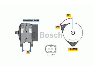 BOSCH 0 124 325 036 kintamosios srovės generatorius 
 Elektros įranga -> Kint. sr. generatorius/dalys -> Kintamosios srovės generatorius
038 903 018 E, 038 903 018 E, 038 903 018 EX