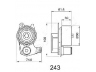 ASHIKA 45-02-243 įtempiklis, paskirstymo diržas 
 Diržinė pavara -> Paskirstymo diržas/komplektas -> Dirželio įtempiklis (įtempimo blokas)
13505-17010, 1350517011