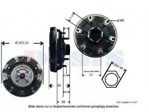 AKS DASIS 448005N sankaba, radiatoriaus ventiliatorius