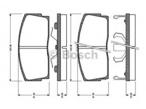 BOSCH 0 986 TB2 132 stabdžių trinkelių rinkinys, diskinis stabdys 
 Techninės priežiūros dalys -> Papildomas remontas
449187101000, 449187103, 449187103000