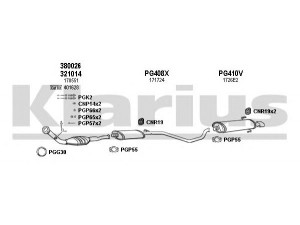 KLARIUS 630311U išmetimo sistema 
 Išmetimo sistema -> Išmetimo sistema, visa