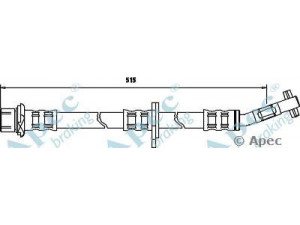 APEC braking HOS3341 stabdžių žarnelė 
 Stabdžių sistema -> Stabdžių žarnelės
9008094060