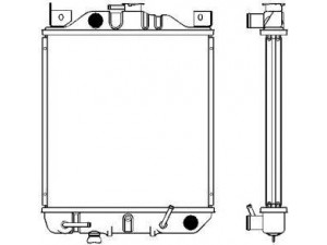 SAKURA  Automotive 1431-0205 radiatorius, variklio aušinimas