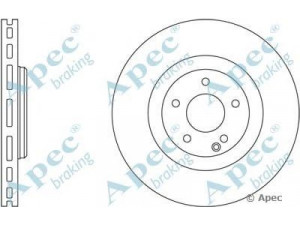 APEC braking DSK2422 stabdžių diskas