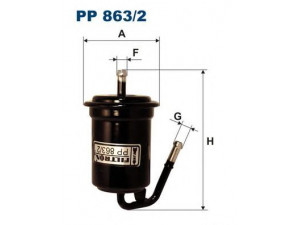 FILTRON PP863/2 kuro filtras 
 Techninės priežiūros dalys -> Papildomas remontas
2330087739