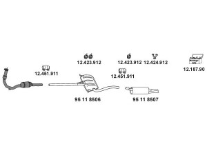EBERSPÄCHER 20_745 išmetimo sistema 
 Išmetimo sistema -> Išmetimo sistema, visa
