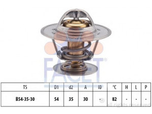 FACET 7.8221S termostatas, aušinimo skystis 
 Aušinimo sistema -> Termostatas/tarpiklis -> Thermostat
13 38 024, 13 38 061, 08 966 483