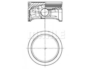 MAHLE ORIGINAL S25298 stūmoklis 
 Variklis -> Cilindrai/stūmokliai