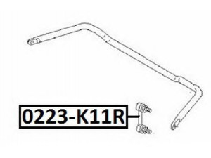 ASVA 0223-K11R šarnyro stabilizatorius 
 Ašies montavimas/vairavimo mechanizmas/ratai -> Stabilizatorius/fiksatoriai -> Savaime išsilyginanti atrama
56261-47B01