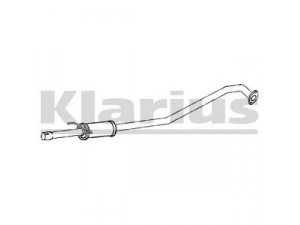 KLARIUS TY649H priekinis duslintuvas 
 Išmetimo sistema -> Duslintuvas
174100D200