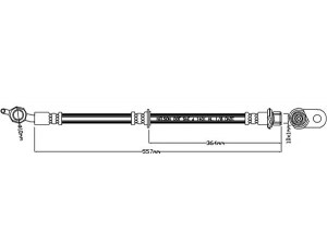 REMKAFLEX 7194 stabdžių žarnelė
9094702F60, 9094702F60