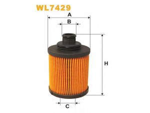 WIX FILTERS WL7429 alyvos filtras 
 Filtrai -> Alyvos filtras
55197218, 55197218, 55238304, 1565249