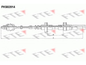 FTE FKS02014 sankabos trosas 
 Dviratė transporto priemonės -> Kabeliai ir tachometro velenaai -> Sankabos trosas
861 721 335 C, 867 721 335 E, 867 721 335 F