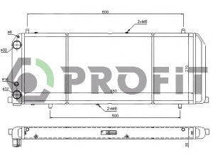PROFIT PR 0012A7 radiatorius, variklio aušinimas 
 Aušinimo sistema -> Radiatorius/alyvos aušintuvas -> Radiatorius/dalys
443121253C