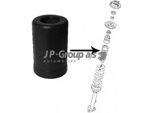 JP GROUP 8142700100 apsauginis dangtelis/gofruotoji membrana, amortizatorius 
 Pakaba -> Amortizatorius
113412305, 11341230501C