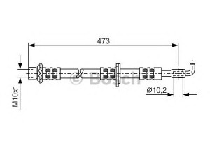 BOSCH 1 987 476 744 stabdžių žarnelė 
 Stabdžių sistema -> Stabdžių žarnelės
90947 02813