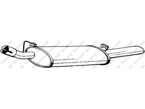 BOSAL 185-259 galinis duslintuvas 
 Išmetimo sistema -> Duslintuvas
8 52 354, 8 52 886, 90349970, 8 52 354