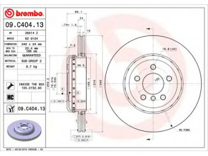 BREMBO 09.C404.13 stabdžių diskas 
 Dviratė transporto priemonės -> Stabdžių sistema -> Stabdžių diskai / priedai
34216775289