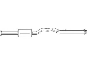 AKS DASIS SG37405 vidurinis duslintuvas 
 Išmetimo sistema -> Duslintuvas
MB890533