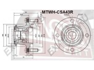ASVA MTWH-CSA43R rato stebulė 
 Ašies montavimas/vairavimo mechanizmas/ratai -> Rato stebulė/montavimas -> Rato stebulė
MR 527452